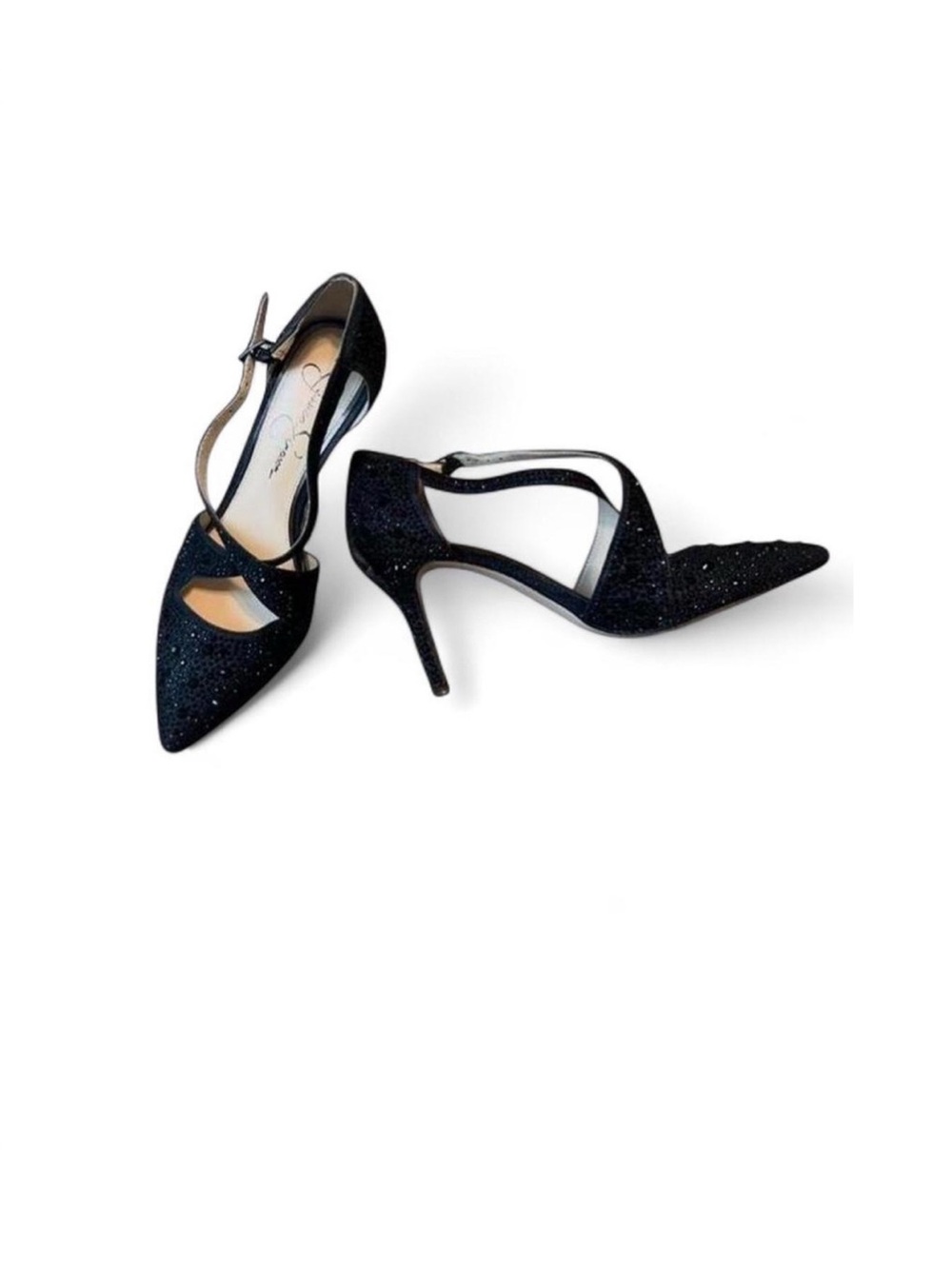 Jessica Simpson Sparkly Black Heels Size 7